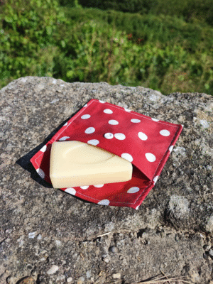 Pochette à Savon Solide à Pois
