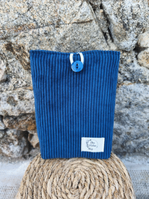 Pochette à Livre en Velours Bleu Nuit