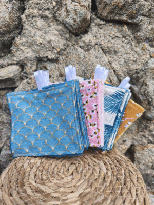 Lot de lingettes lavables