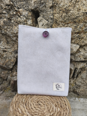 Pochette à livre en Velour Beige