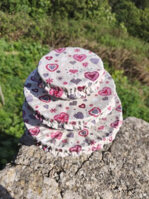 Lot de 3 couvre-plats Amour