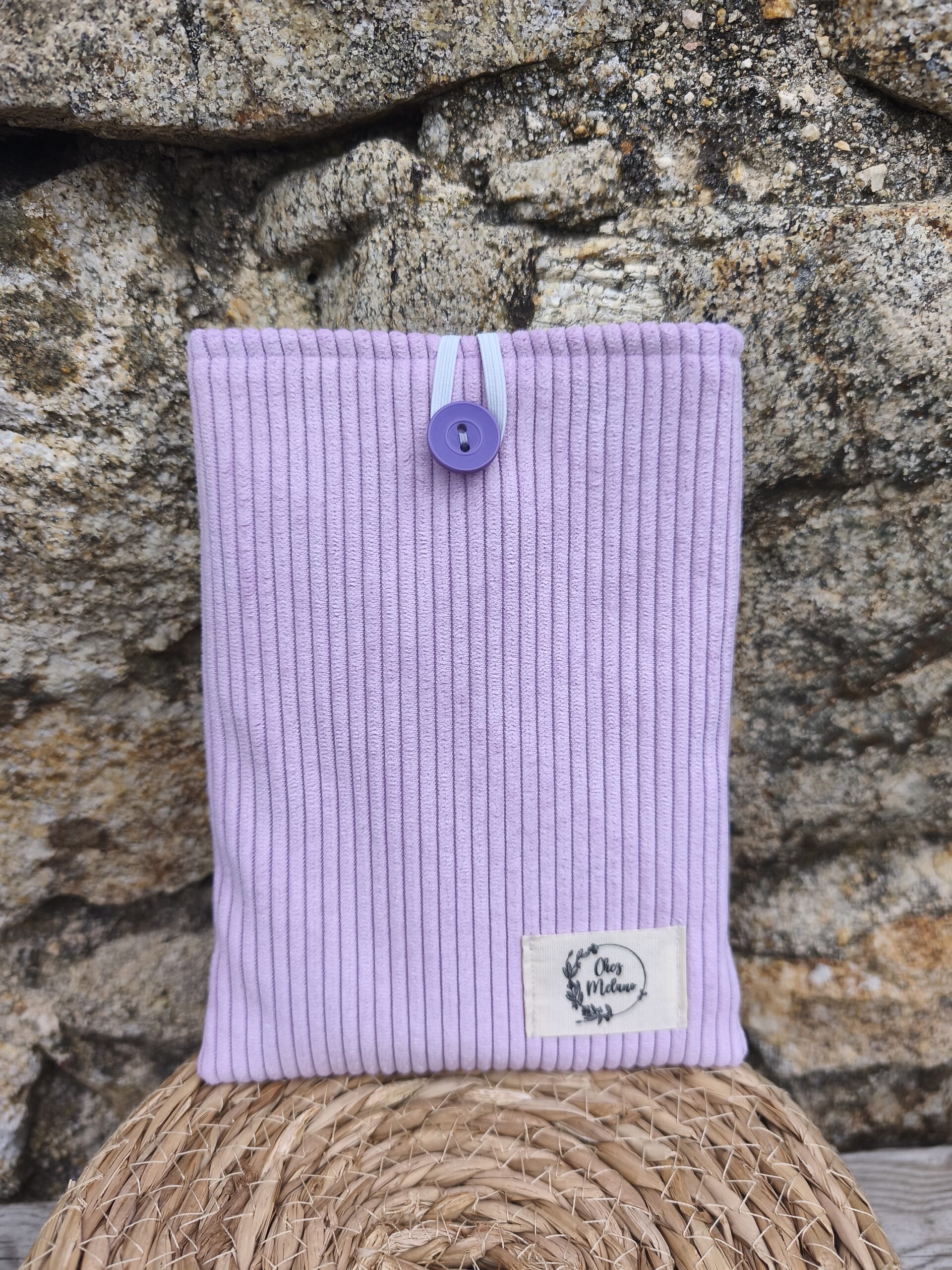 Pochette à livre en velours Lila