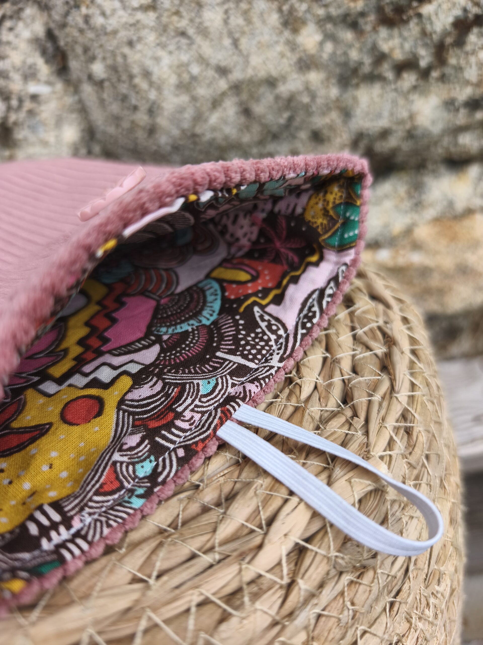 Pochette à livre en velours Vieux Rose – Image 2
