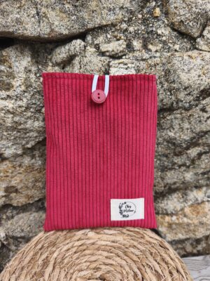 Pochette à livre en velours Rouge