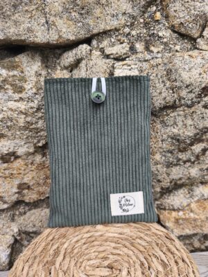 Pochette à livre en velours Vert Sapin