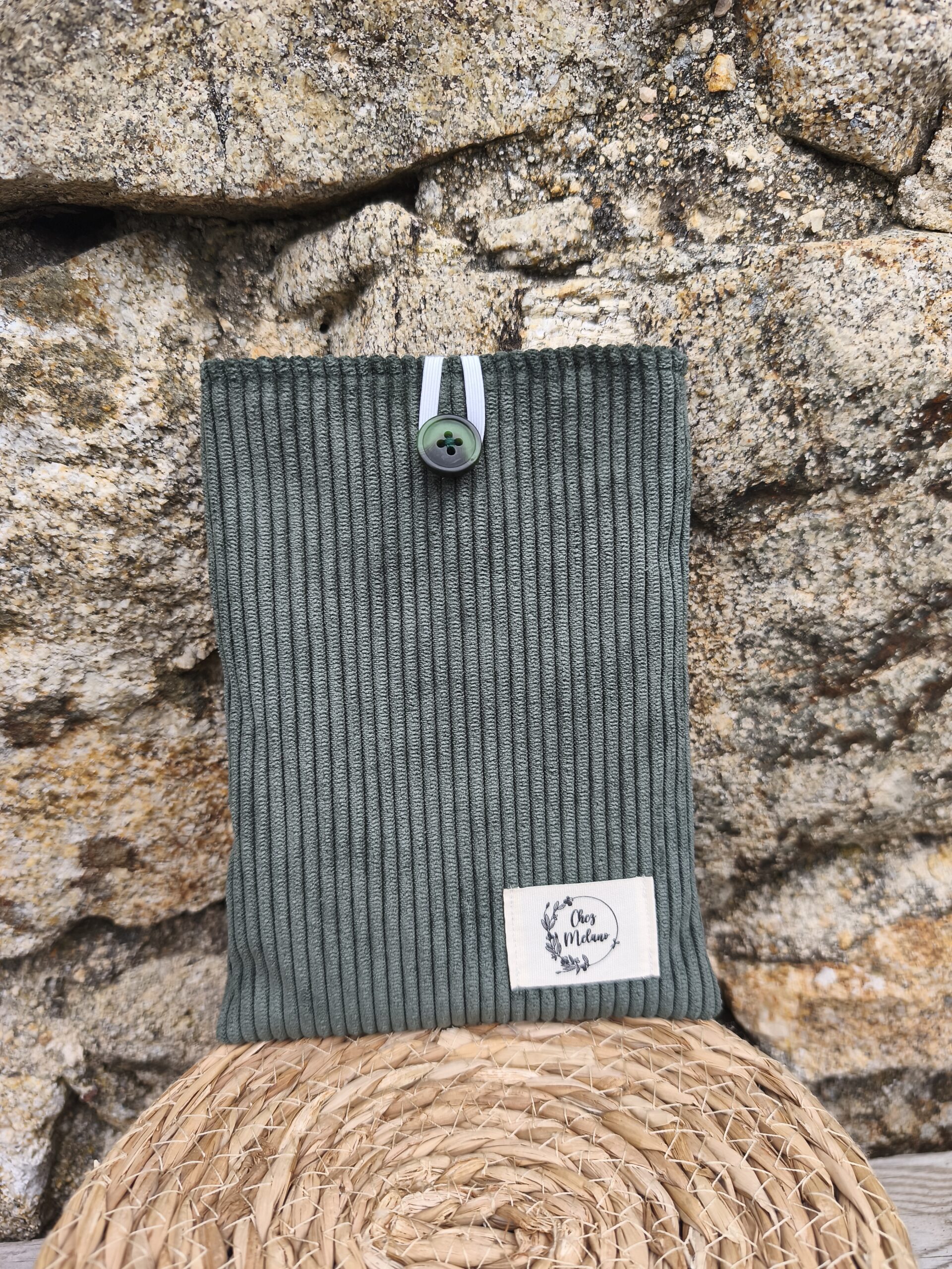 Pochette à livre en velours Vert Sapin