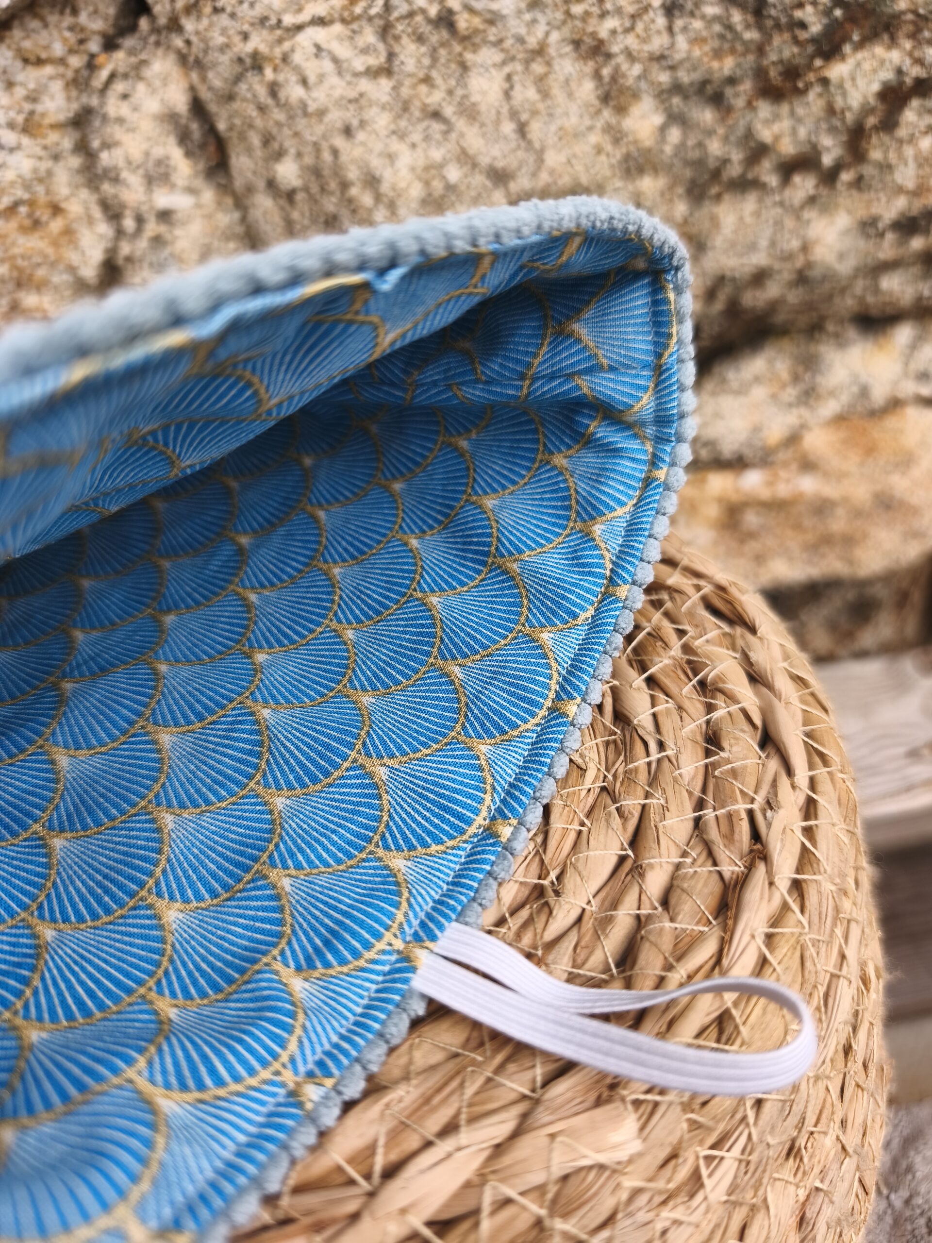 Pochette à livre en velours Bleu Ciel – Image 10